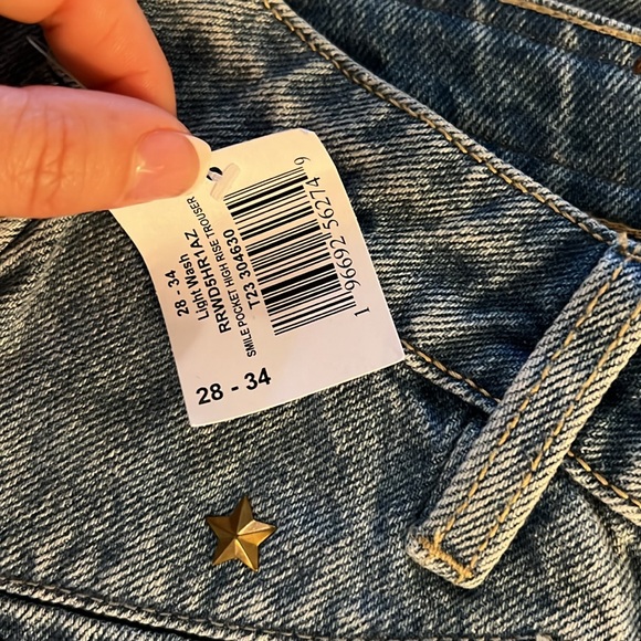 NWT Womens Rock & Roll Trouser Jeans 28x34 western detail - Picture 2 of 6